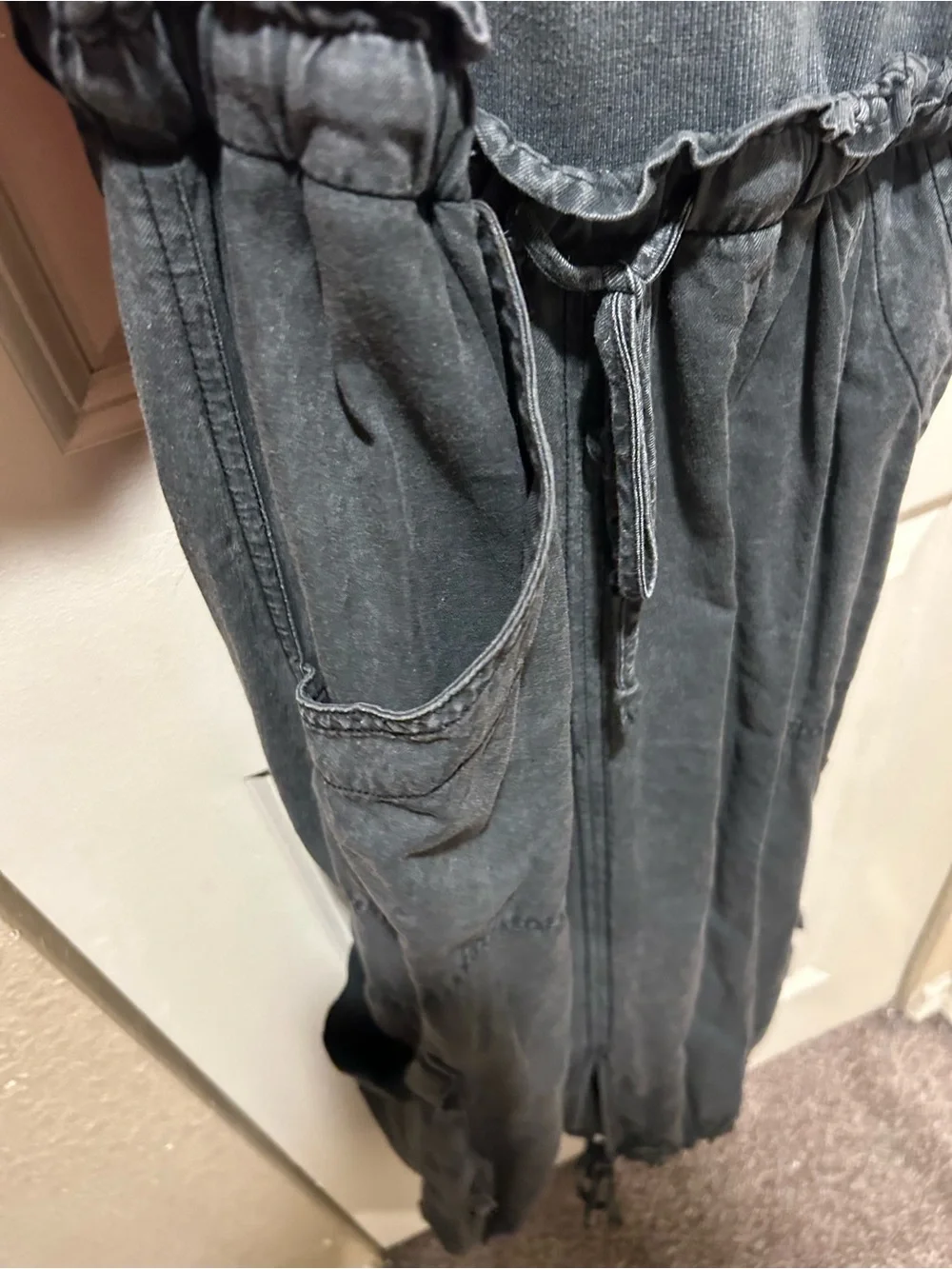 Anthropologie Daily Practice High-Neck Tank Twofer Midi Dress , size S